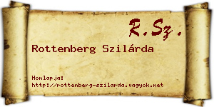 Rottenberg Szilárda névjegykártya